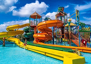 Аквапарк Остров Сокровищ в Курортном комплексе Азовский Крым