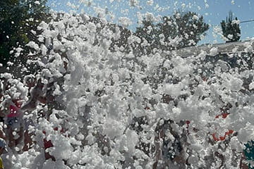 Пенные шоу в курортном комплексе Азовский Крым