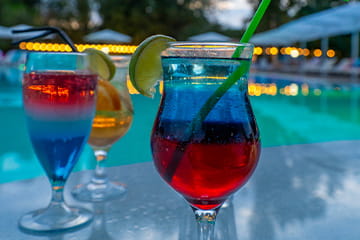 Курортный комплекс Азовский вечером